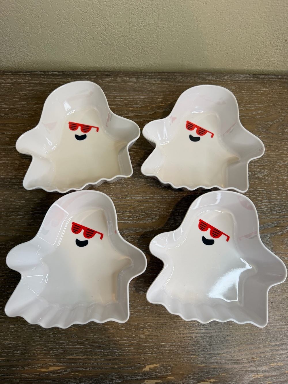 Target Ghost Shaped Melamine Snack Dishes set of 4